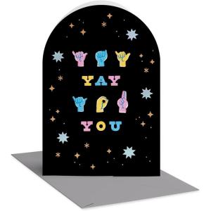 American Greetings Happy Birthday Sign Language Card (Totally You)(Yay You ASL Hands)