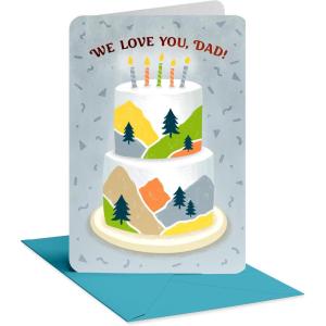 American Greetings Heartfelt Birthday Card for Dad from Us, Happy Birthday Dad Card (Make You Special)(Cake)