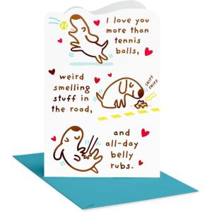 American Greetings Silly Dog Birthday Card for Mom or Dad from Puppy, Pet (Birthday Treat)(Dog Spot Series)