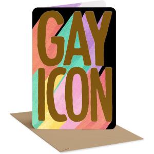 American Greetings Supportive Pride Birthday Card for LGBTQIA+ Friends and Family (Feel All That)(Gay Icon Ltg)