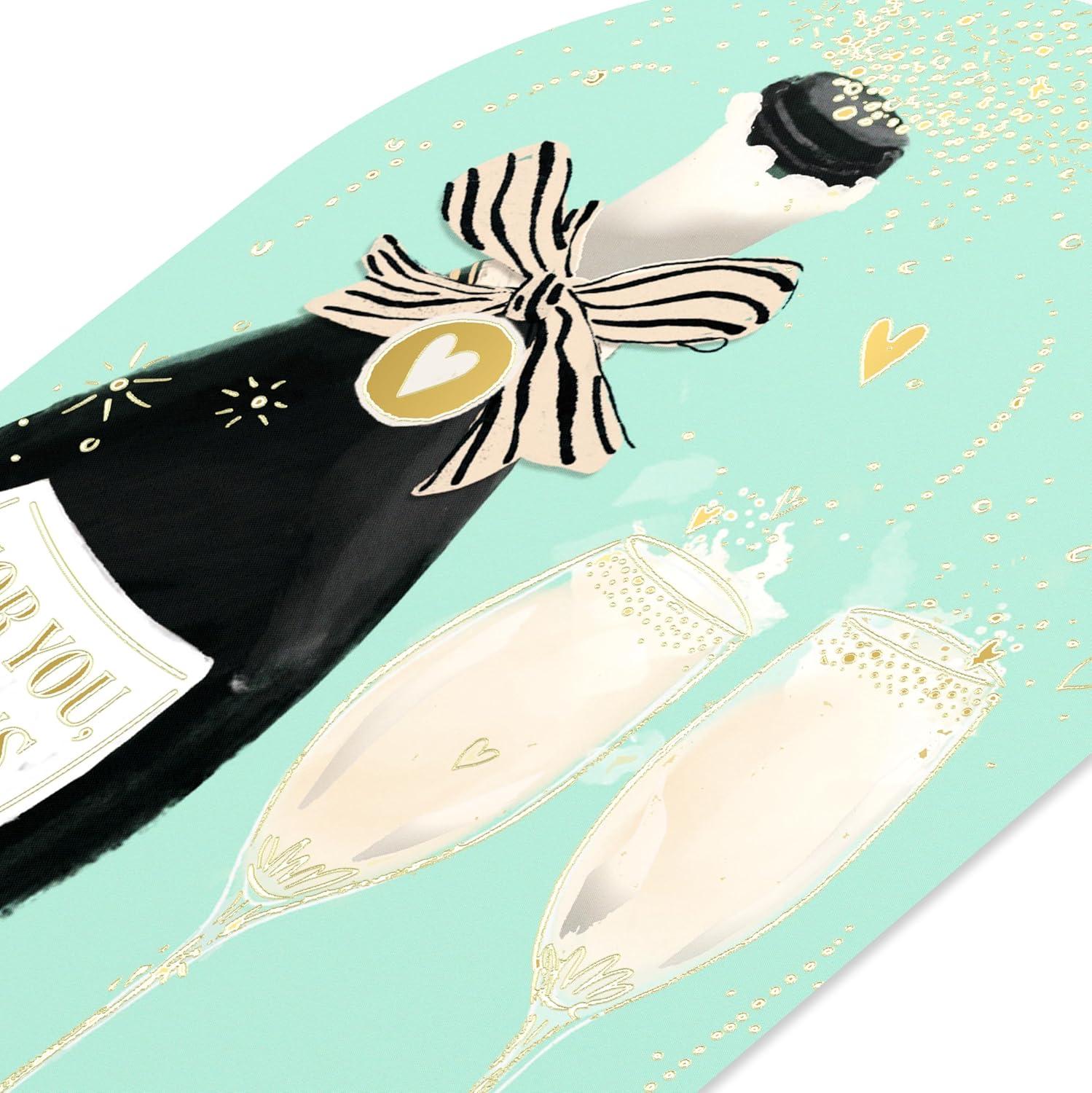 image:imageAmerican Greetings Festive Happy Anniversary Card for Wife or Husband Meant To BeChampagne Glasses