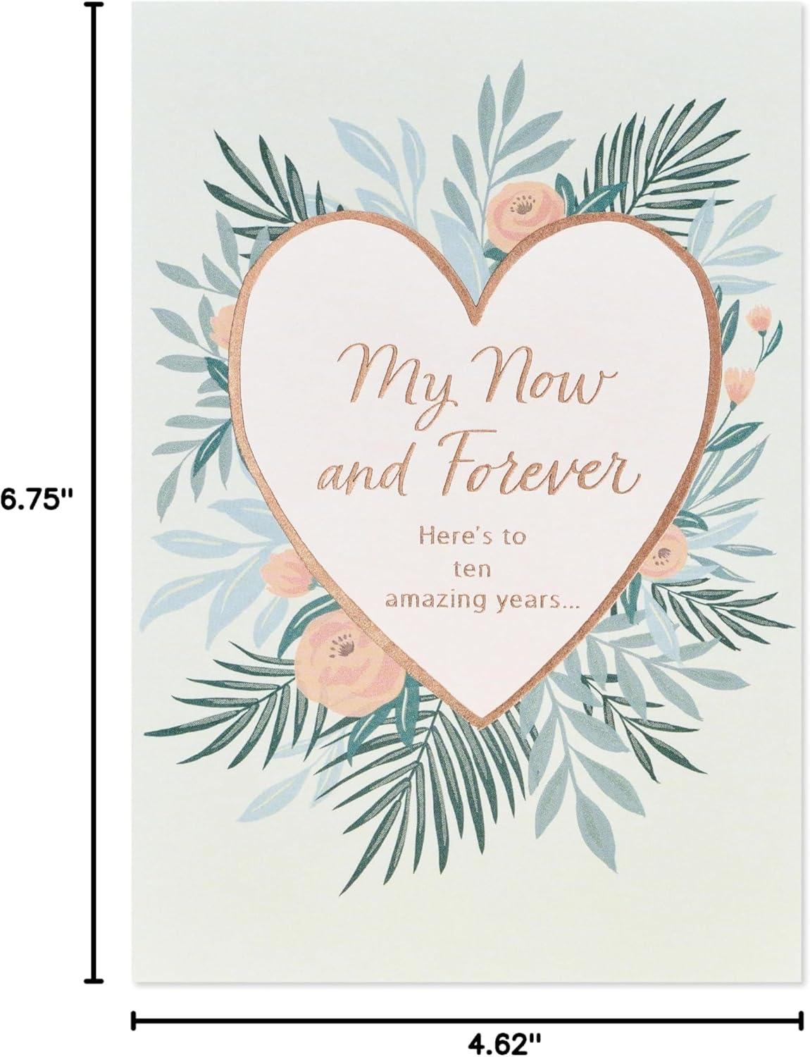 image:imageAmerican Greetings Festive Happy Anniversary Card for Wife or Husband Meant To BeHeart w Greenery