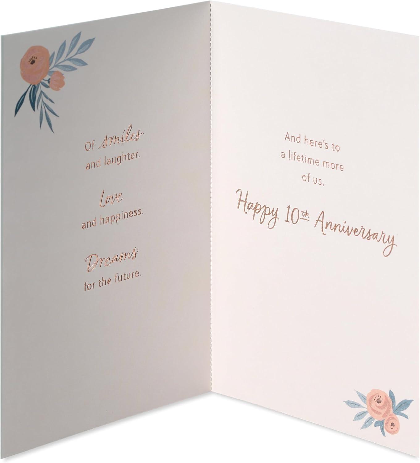 image:imageAmerican Greetings Festive Happy Anniversary Card for Wife or Husband Meant To BeHeart w Greenery