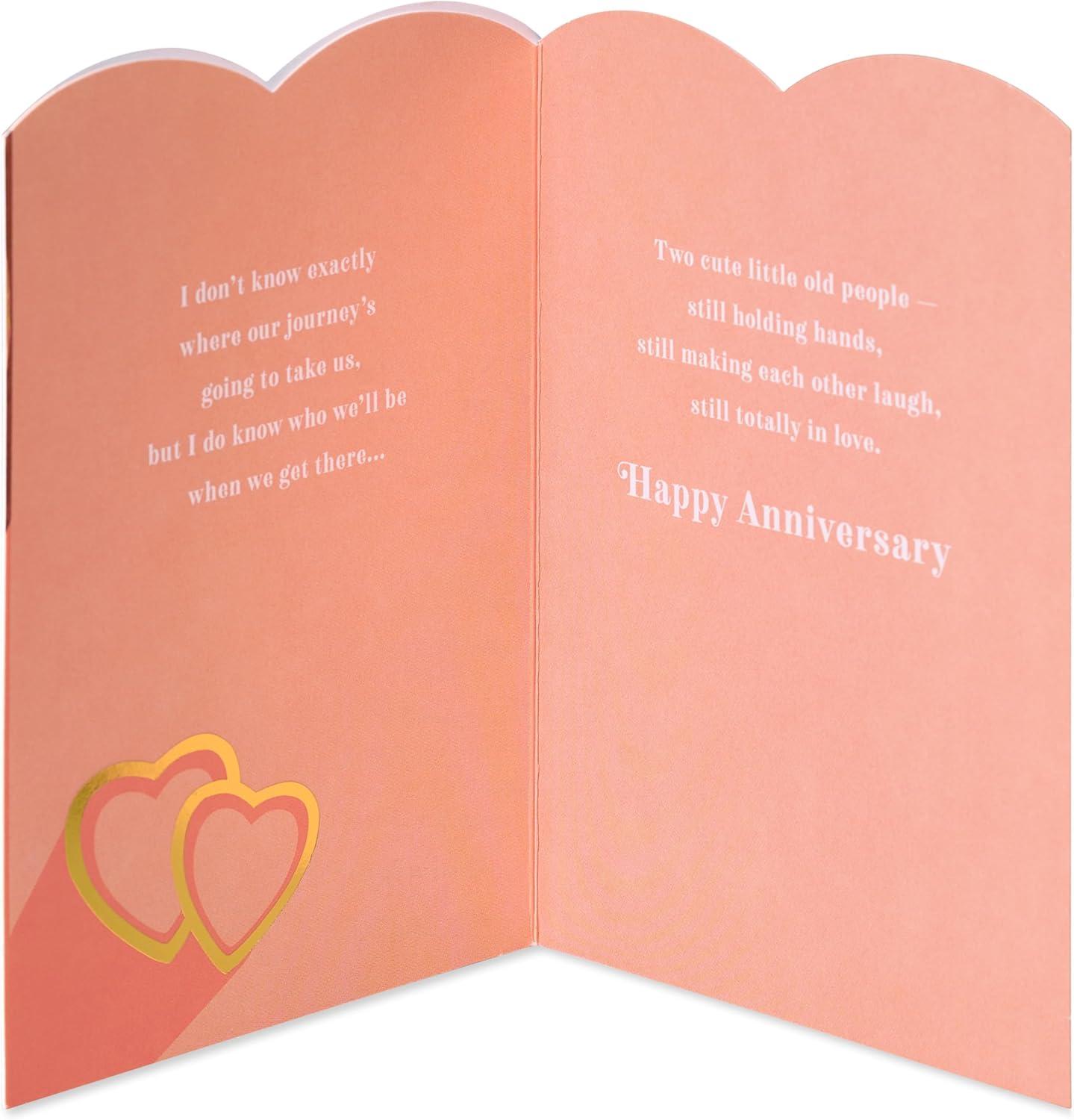image:imageAmerican Greetings Festive Happy Anniversary Card for Wife or Husband Meant To BeLayered Hearts