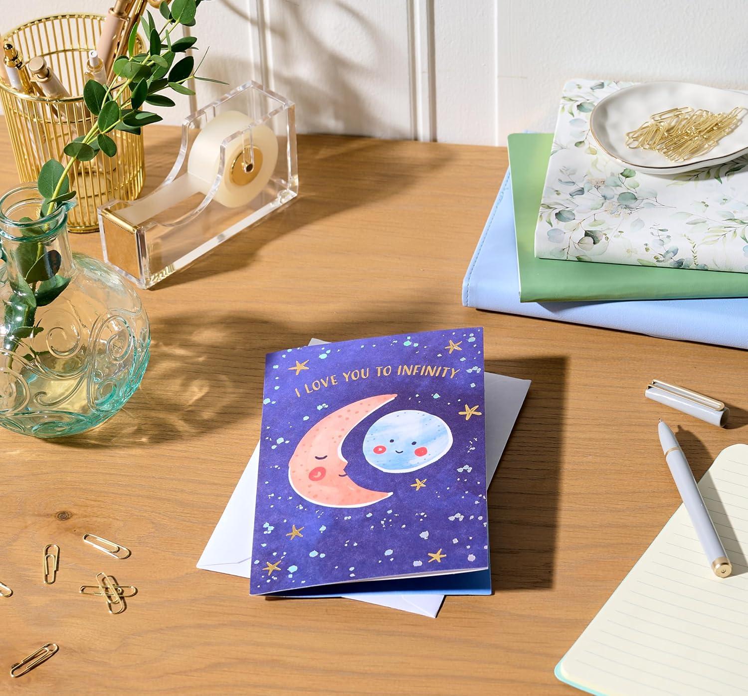 image:imageAmerican Greetings Festive Happy Anniversary Card for Wife or Husband Meant To BeMoon and Planet