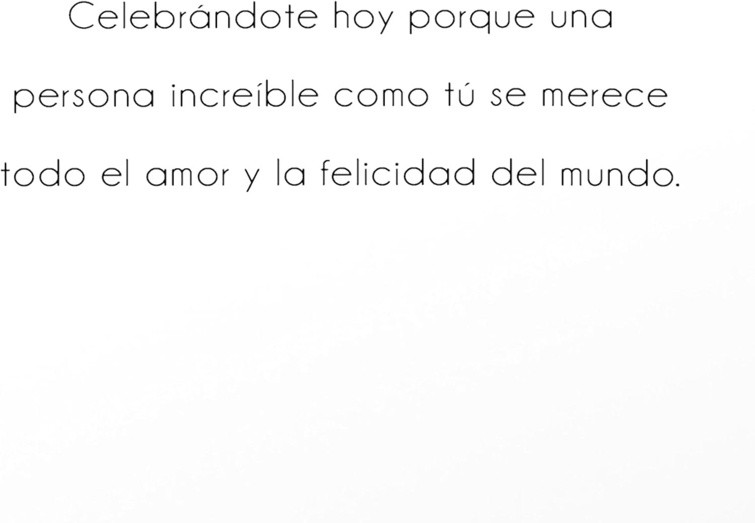 image:imageAmerican Greetings Spanish Birthday Card for Her Hoy es tu daColorful Flowers on White