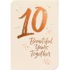 American Greetings Festive Happy Anniversary Card for Wife or Husband (Meant To Be)(Large 10 w Hearts)