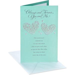 American Greetings Festive Happy Anniversary Card for Wife or Husband (Meant To Be)(Greatest Gift)