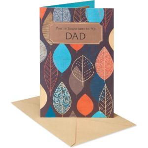 American Greetings Fathers Day Card for Dad (Real Impression)(Important You Are)