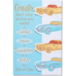 American Greetings Funny Father’s Day Card for Grandpa (Cars)