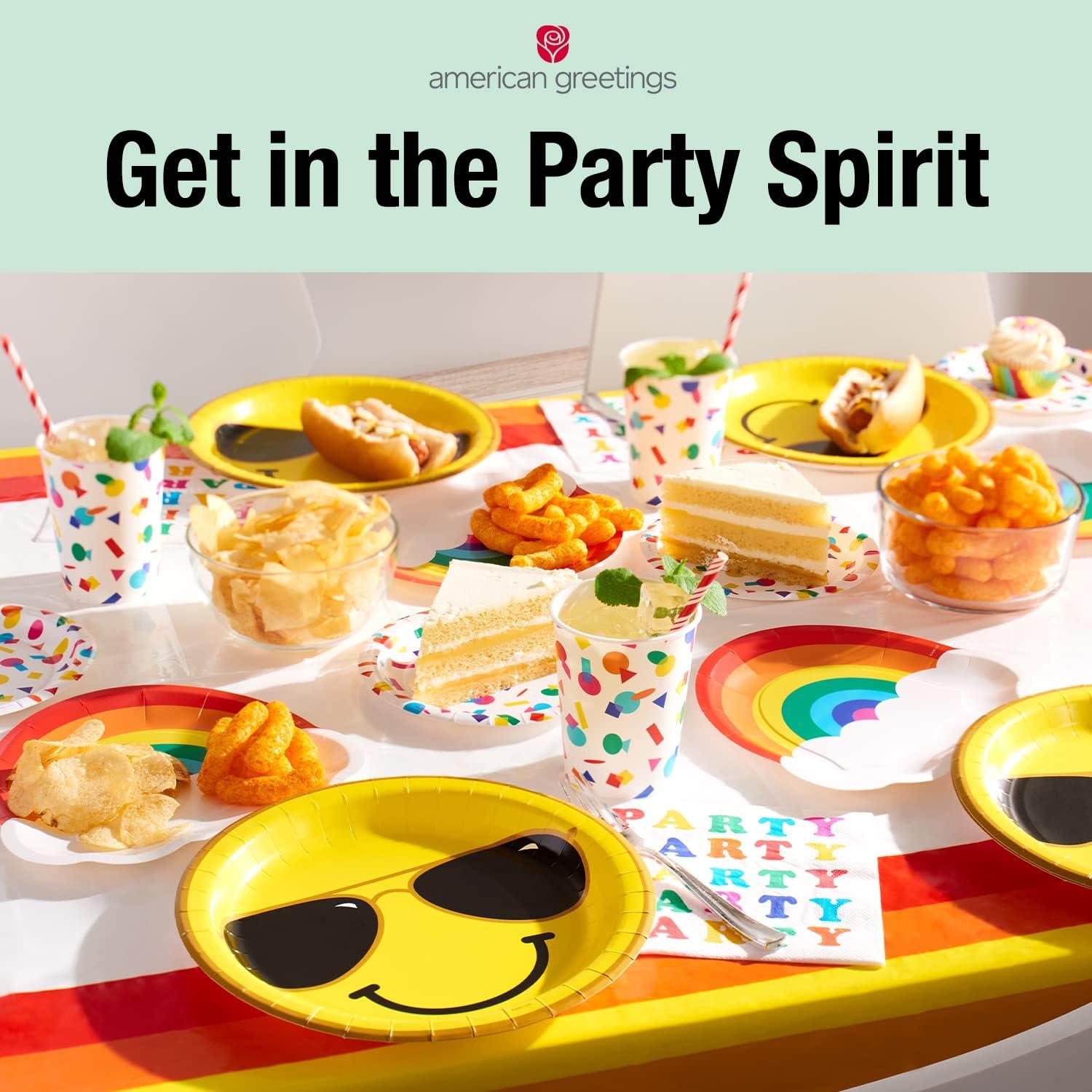 image:imageAmerican Greetings 36Count 7 in Paper Dessert Plates Plaid Thanksgiving Party Supplies