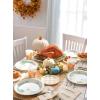 American Greetings 36-Count 7 in. Paper Dessert Plates, Plaid Thanksgiving Party Supplies
