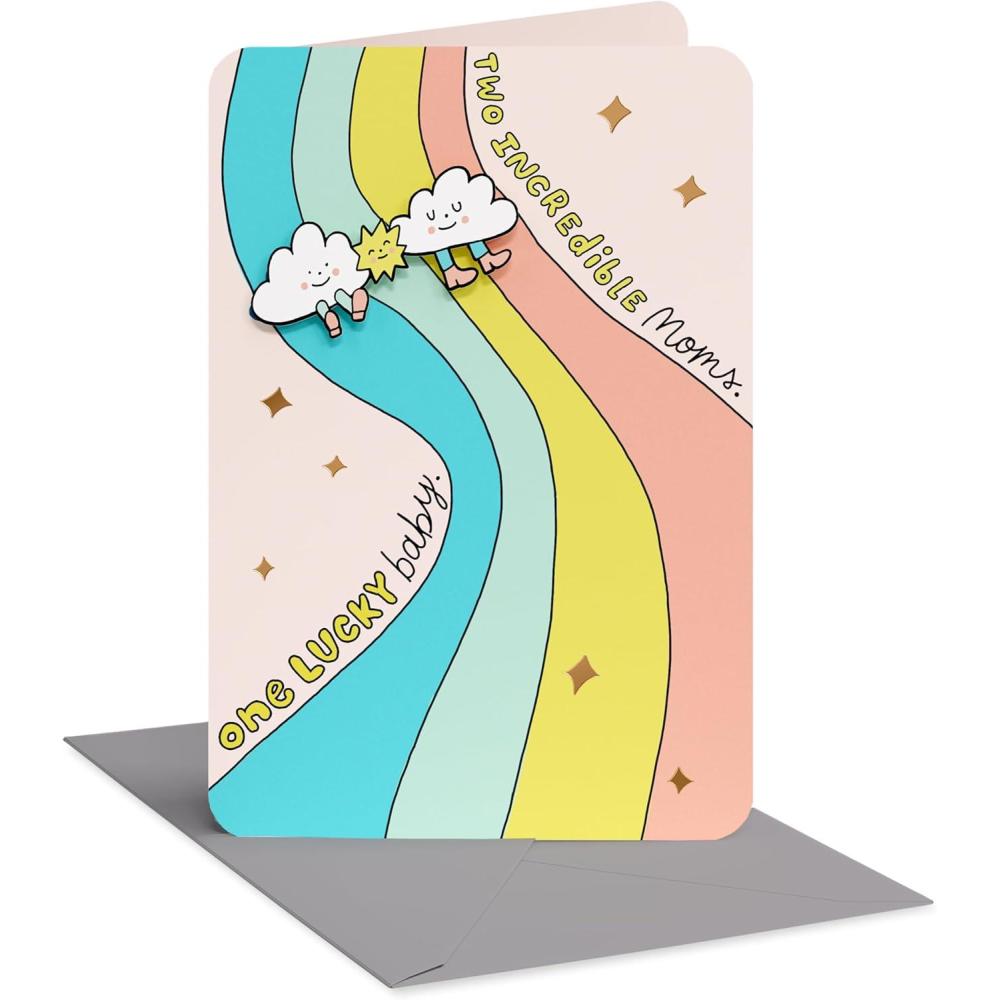 image:imageAmerican Greetings Cute New Baby Congratulations Card for Two Moms Lots of SnugglingCloud Couple