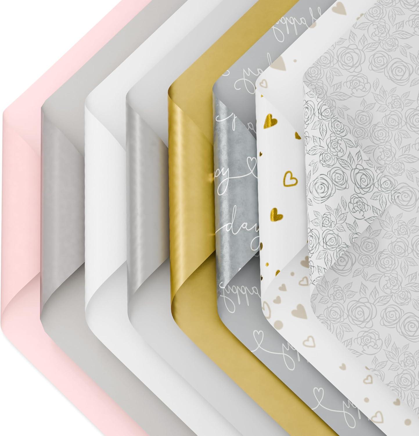 image:imageAmerican Greetings 125 Sheet 20 in x 20 in Bulk Multicolor and Floral Tissue Paper for Gift Bags Crafts Birthday Wedding Bridal Shower Baby Shower Floral amp StripesMulticolor and Floral