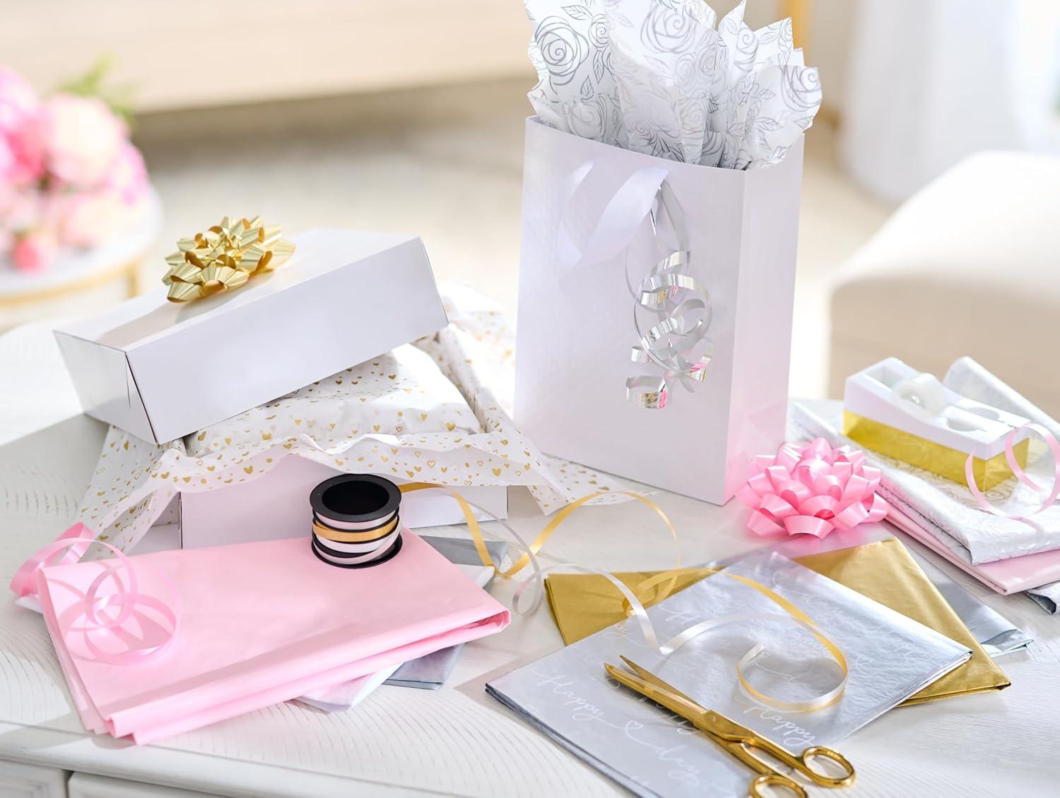 image:imageAmerican Greetings 125 Sheet 20 in x 20 in Bulk Multicolor and Floral Tissue Paper for Gift Bags Crafts Birthday Wedding Bridal Shower Baby Shower Floral amp StripesMulticolor and Floral