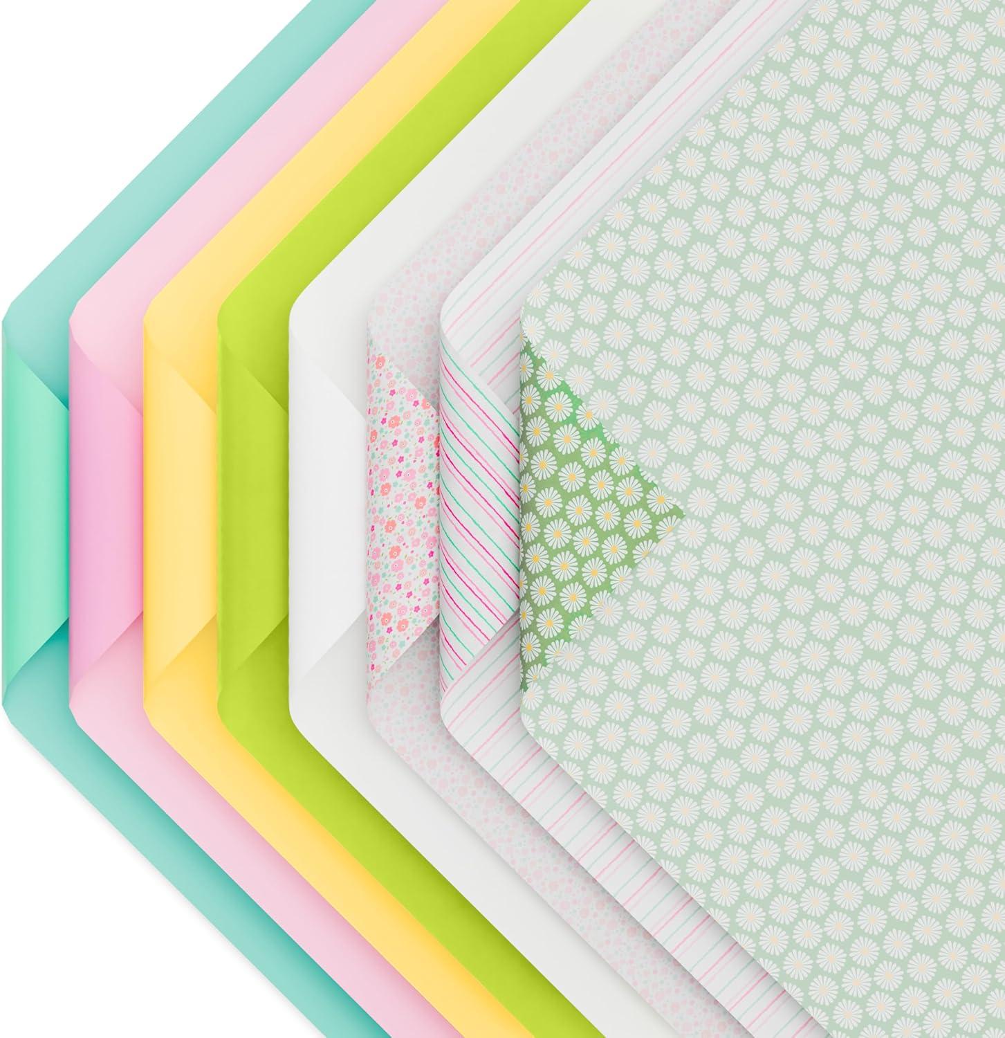 image:imageAmerican Greetings 125 Sheet 20 in x 20 in Bulk Multicolor and Floral Tissue Paper for Gift Bags Crafts Birthday Wedding Bridal Shower Baby Shower Floral amp StripesMulticolor and Floral Tissue Paper