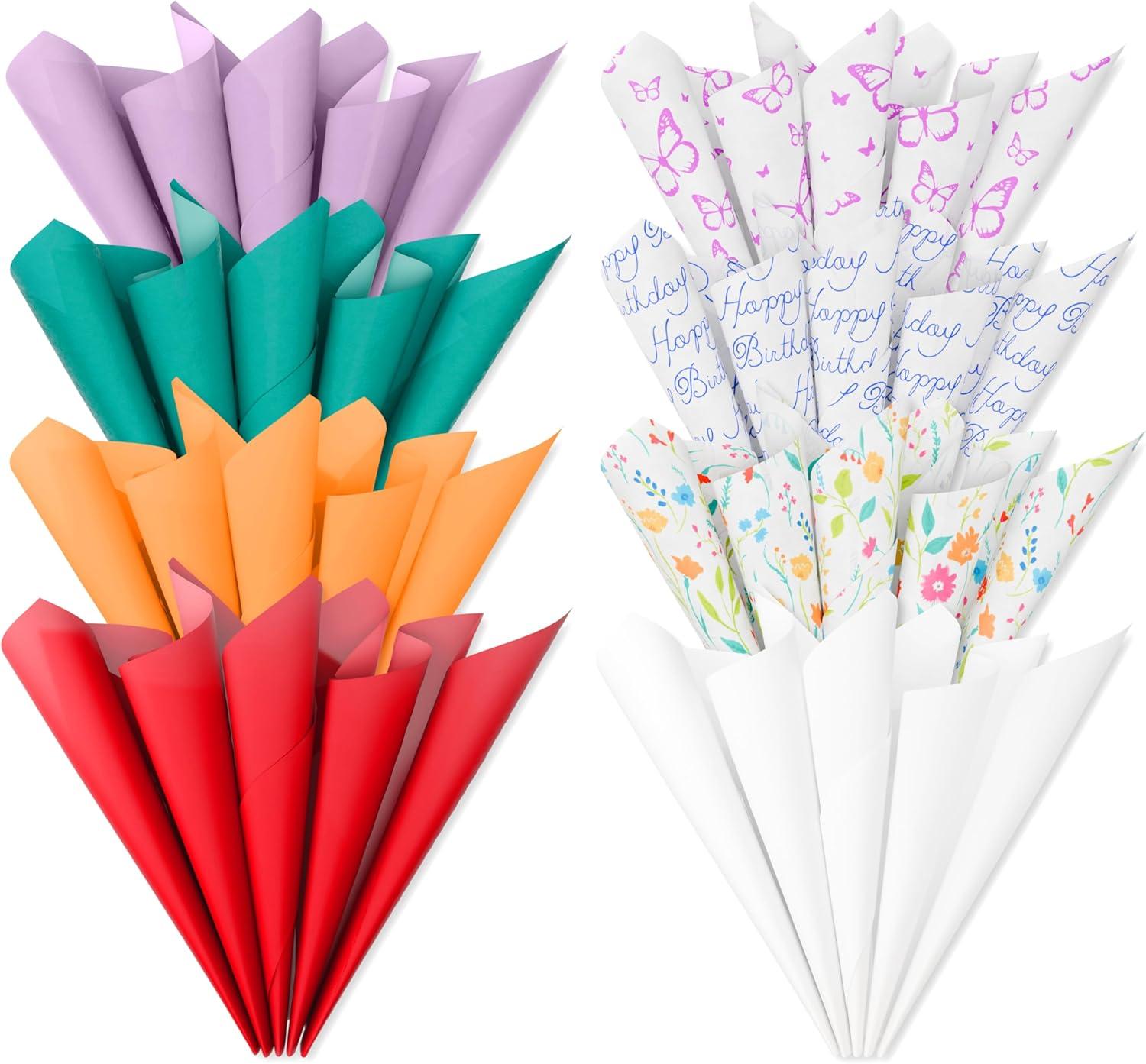 image:imageAmerican Greetings 125 Sheet 20 in x 20 in Bulk Multicolor and Floral Tissue Paper for Gift Bags Crafts Birthday Wedding Bridal Shower Baby Shower Floral amp StripesMulticolor Tissue Paper