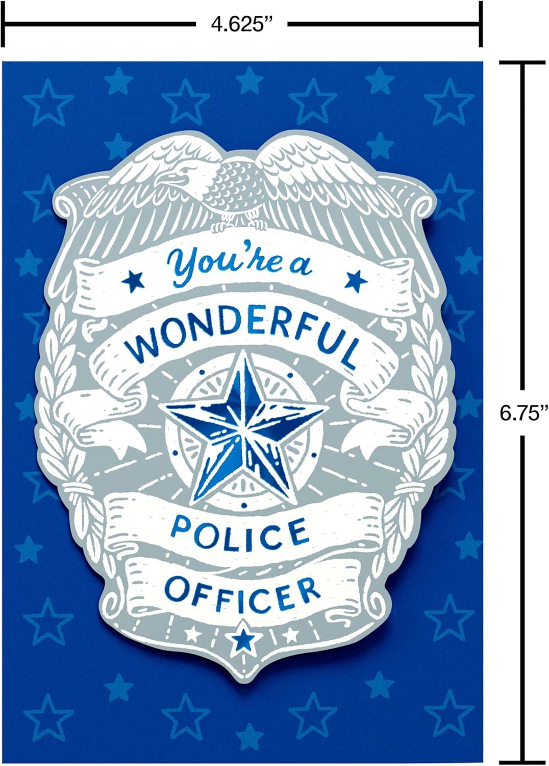 image:imageAmerican Greetings EMTs Thank You First Responder Appreciation Card Heartfelt AppreciationPolice Shield