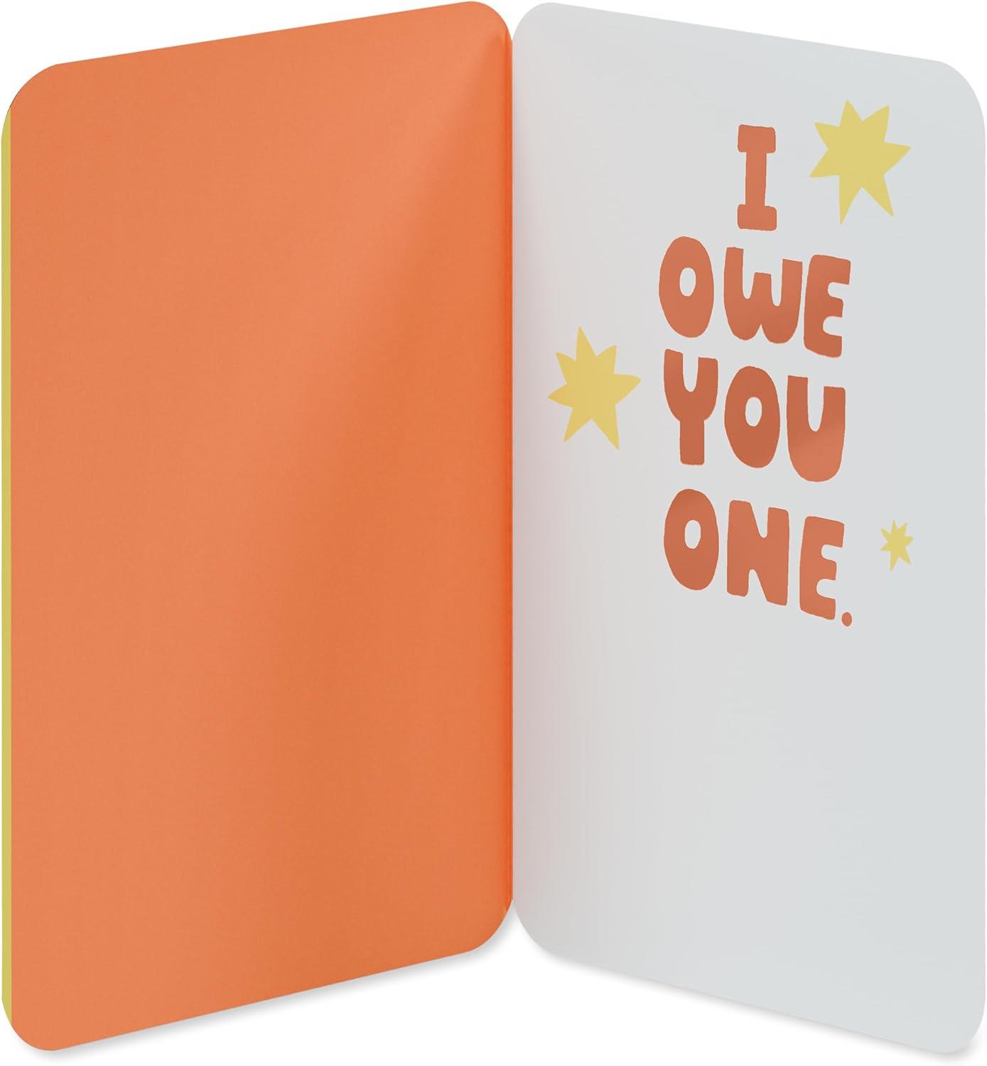 image:imageAmerican Greetings Funny Thank You Card Humorous Appreciation Card for Friends or Coworker Owe You