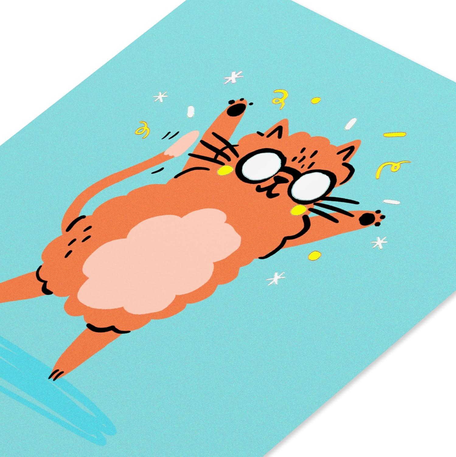 image:imageAmerican Greetings Funny Thank You Card Silly Gratitude Card Happy DanceDancing Cat