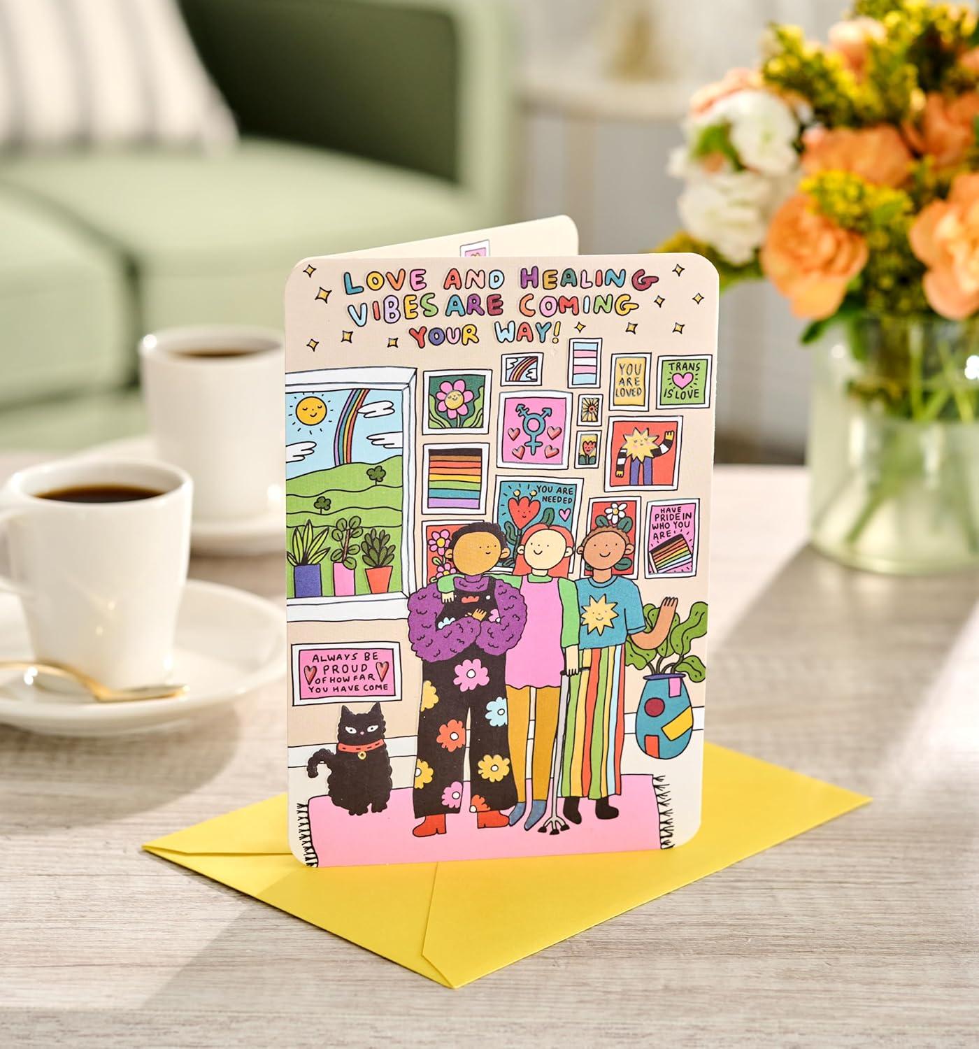 image:imageAmerican Greetings LGBTQ Thinking Of You Card You Can Count On MeHealing Vibes