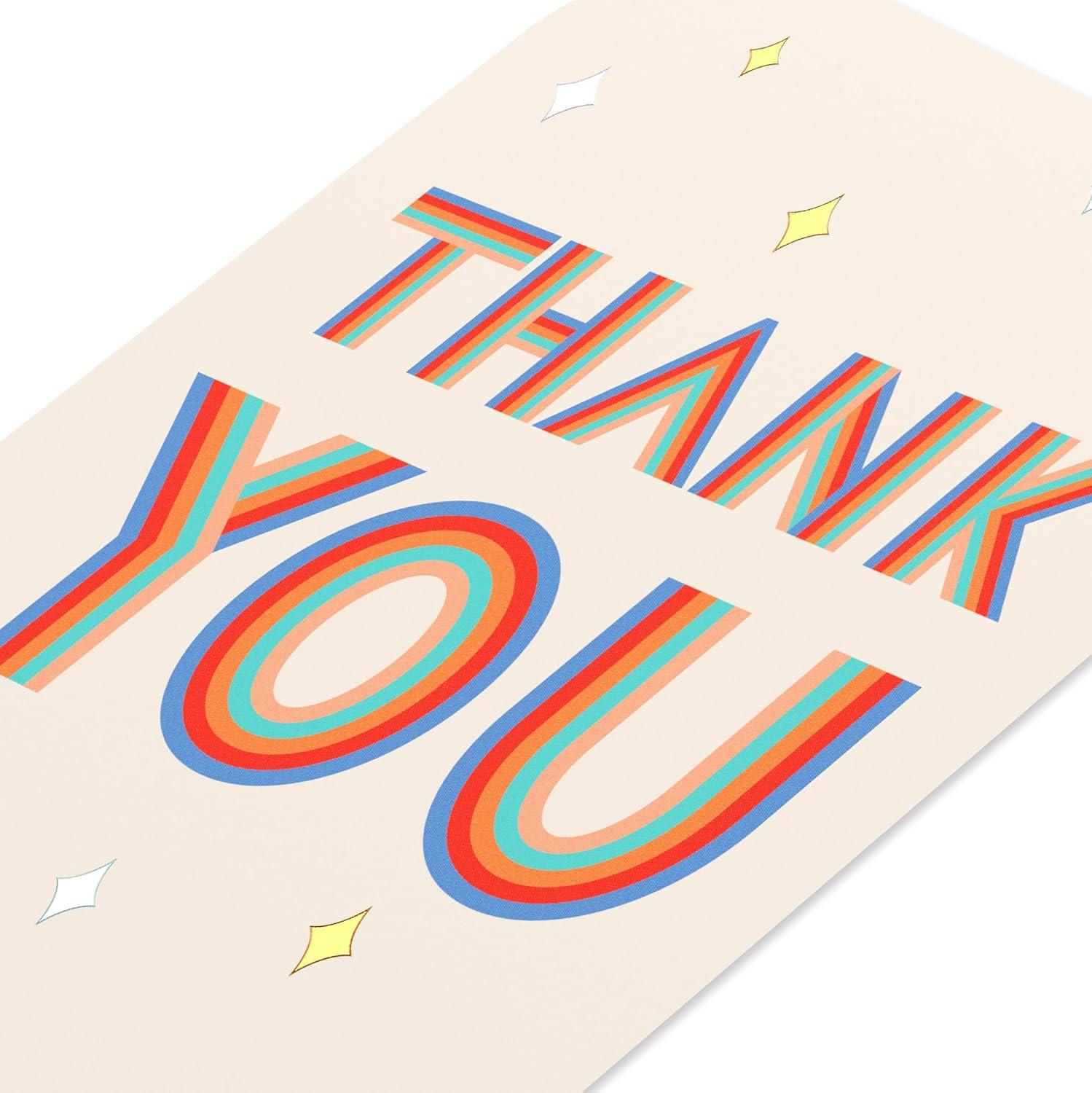image:imageAmerican Greetings Simple Thank You Card Appreciation Card for Teacher Boss or Coworker Best Possible WayLTG with Stars