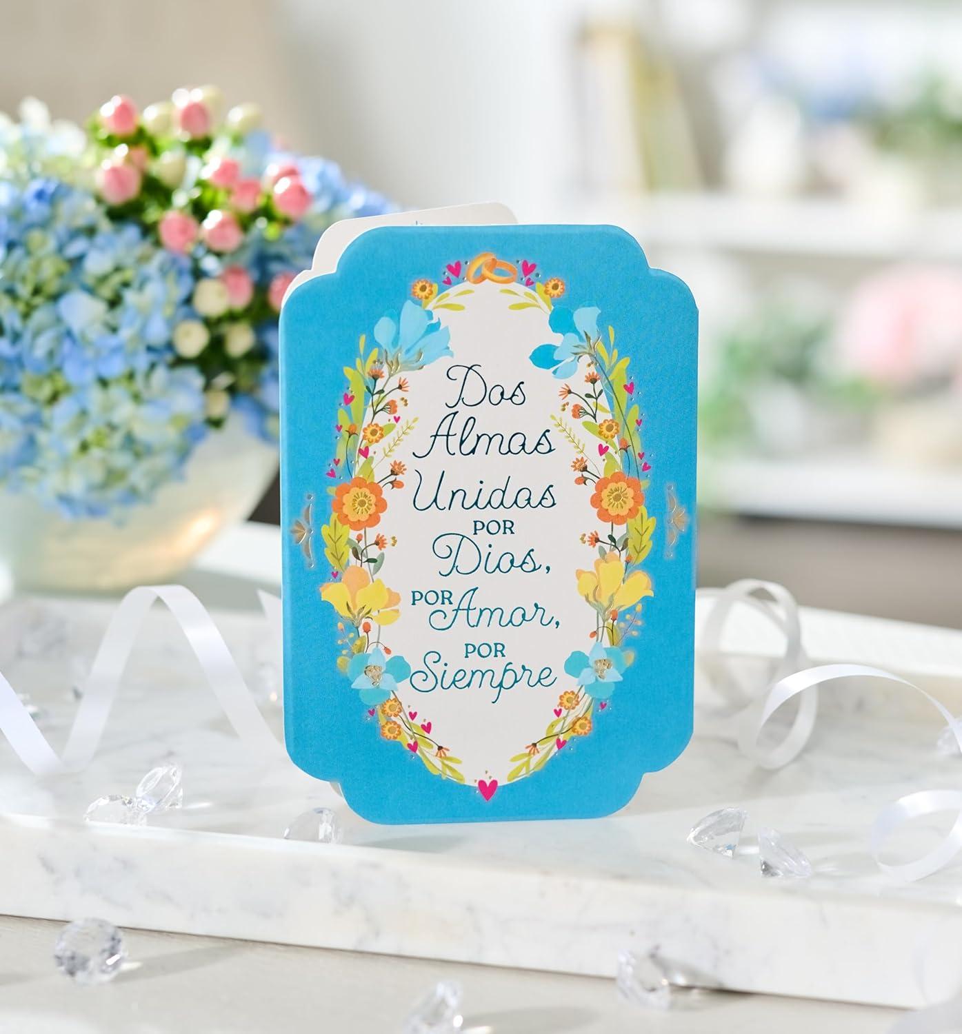 image:imageAmerican Greetings Spanish Wedding Card Felicitaciones por Su BodaFloral Oval Wedding