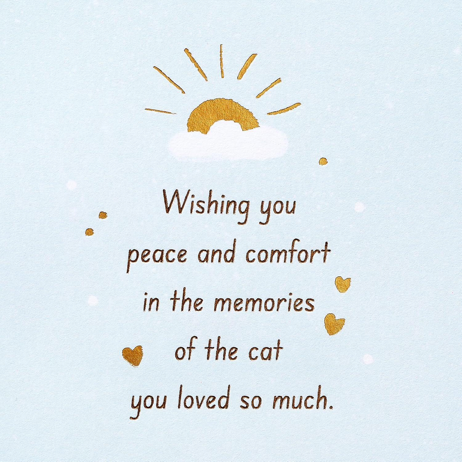 image:imageAmerican Greetings Sympathy Card for Loss of Cat Peace and ComfortRainbow Cat