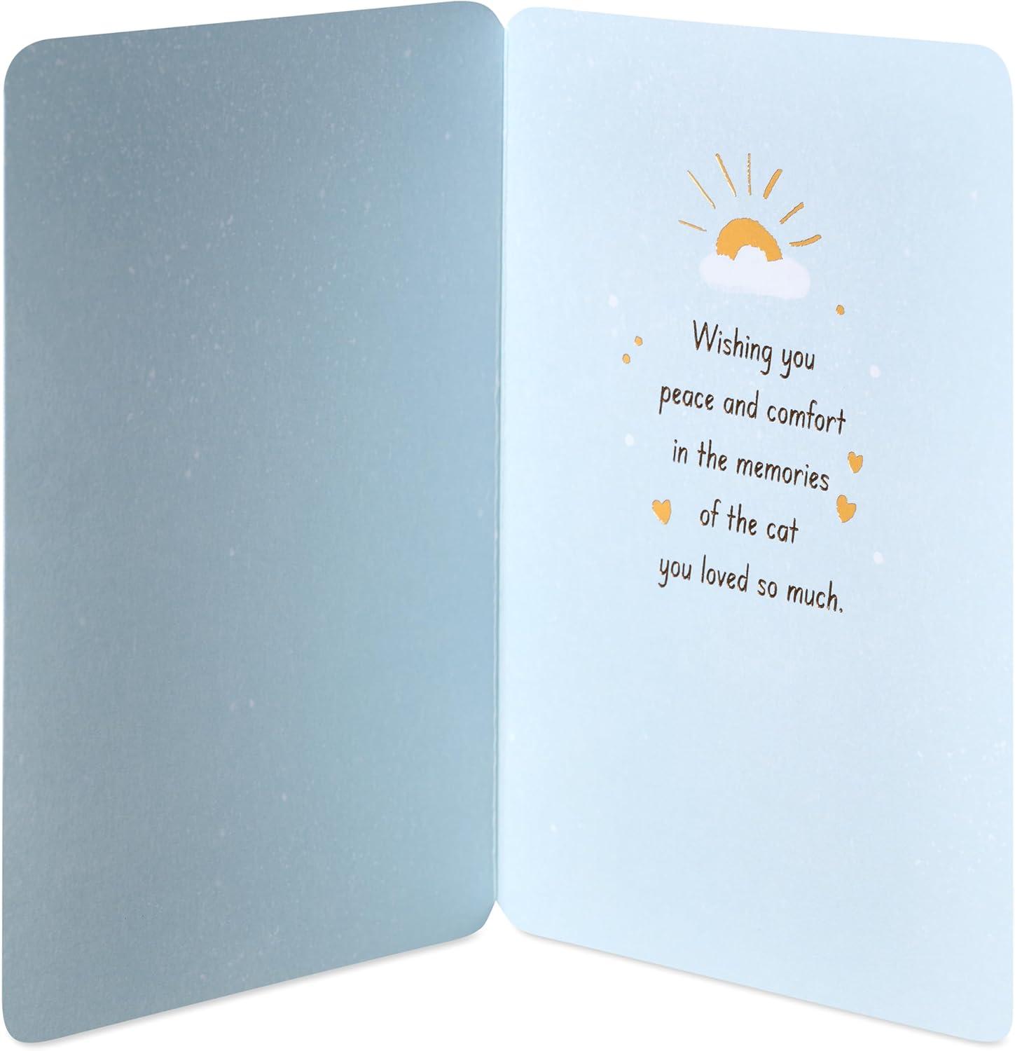 image:imageAmerican Greetings Sympathy Card for Loss of Cat Peace and ComfortRainbow Cat