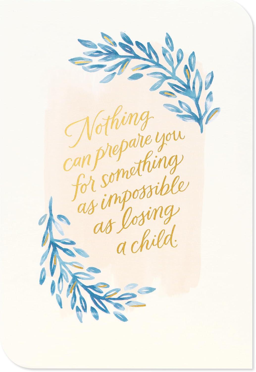 image:imageAmerican Greetings Sympathy Card for Loss of Child Thoughts are With YouBranches With Lettering