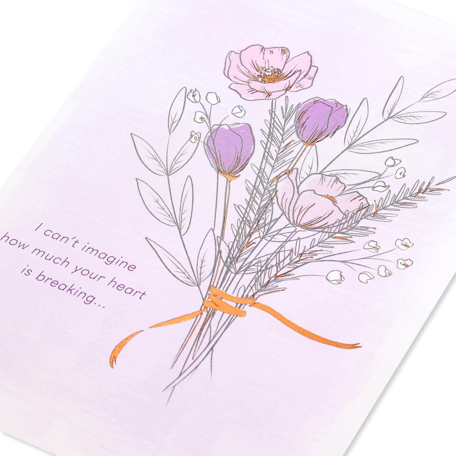 image:imageAmerican Greetings Sympathy Card for Miscarriage Incredibly SorryLinework Bouquet