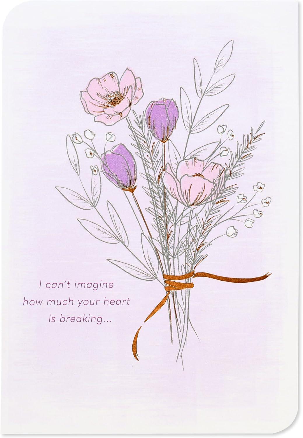 image:imageAmerican Greetings Sympathy Card for Miscarriage Incredibly SorryLinework Bouquet