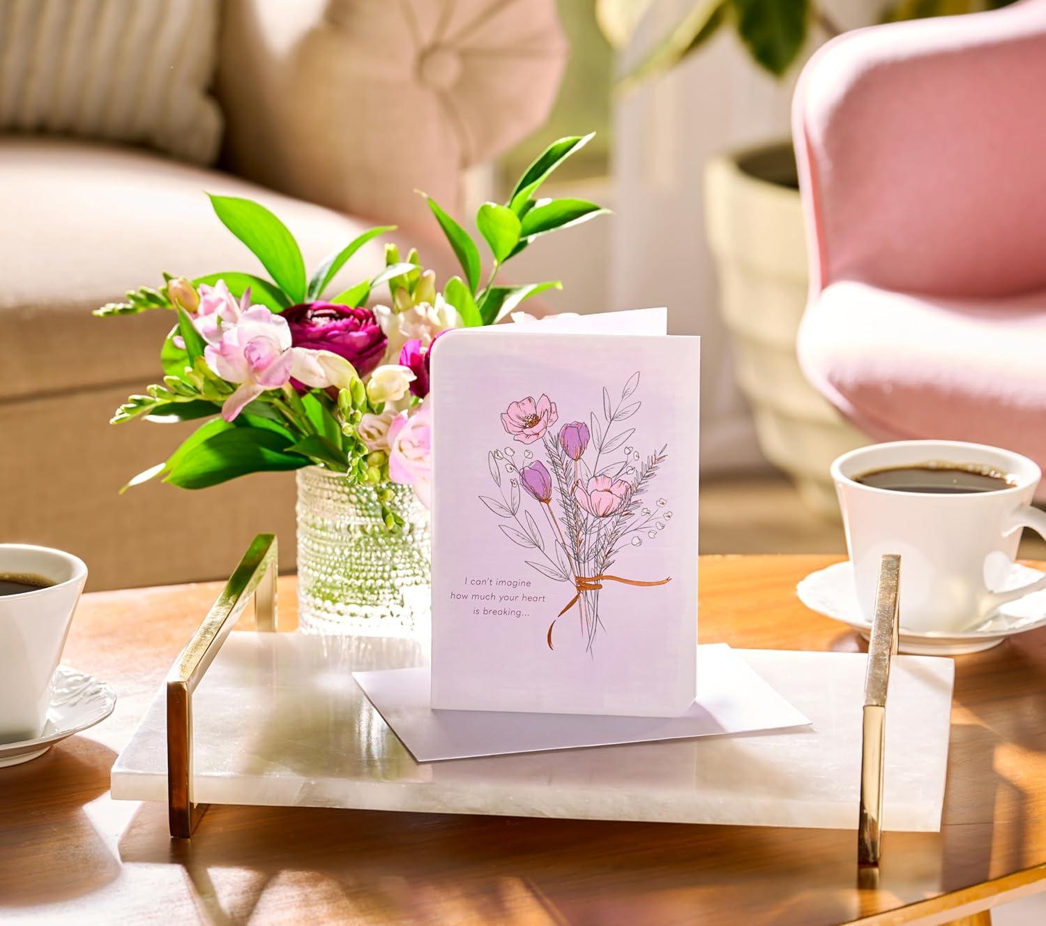 image:imageAmerican Greetings Sympathy Card for Miscarriage Incredibly SorryLinework Bouquet