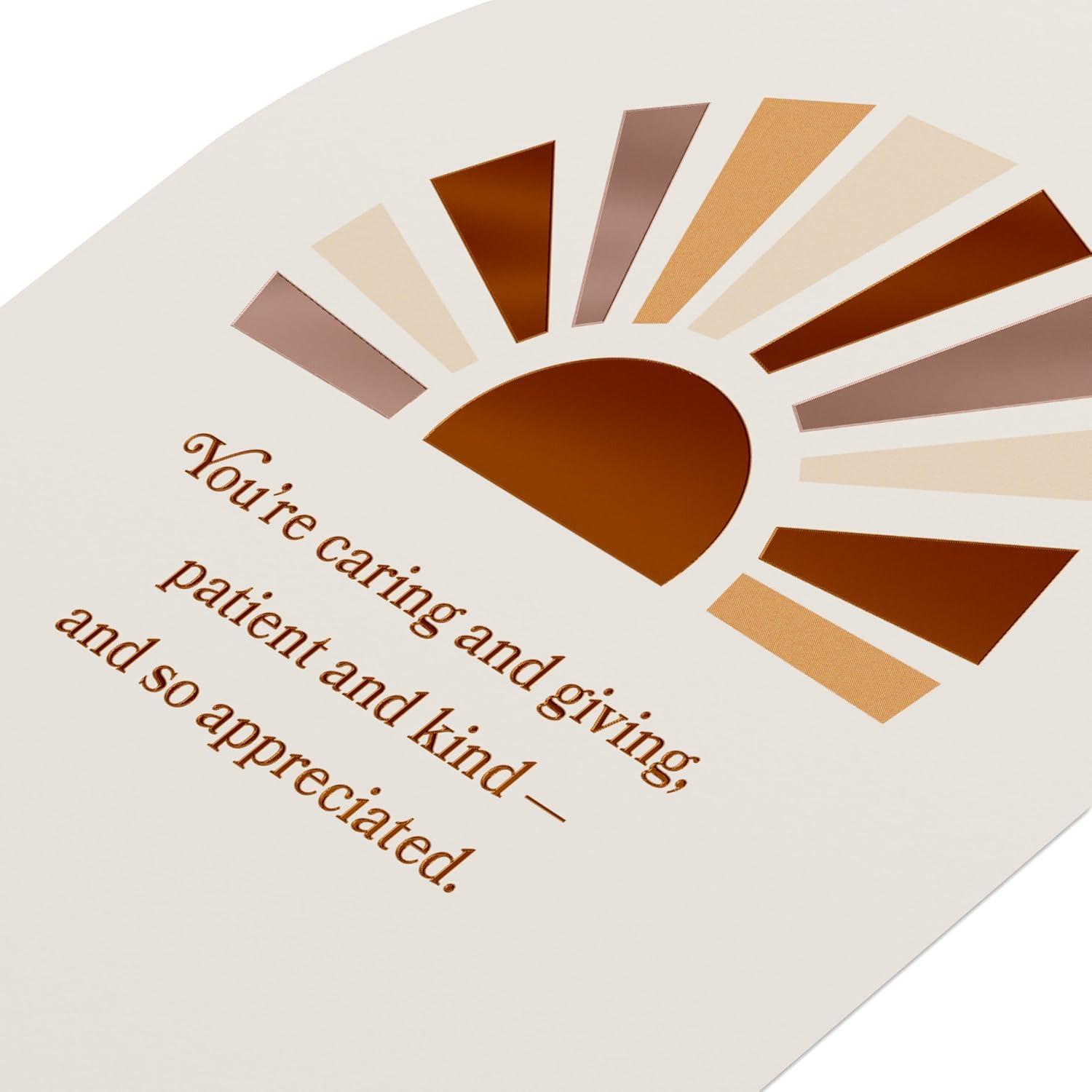 image:imageAmerican Greetings Thank You Card for Caregiver So GratefulGraphic Sunshine and Ltg