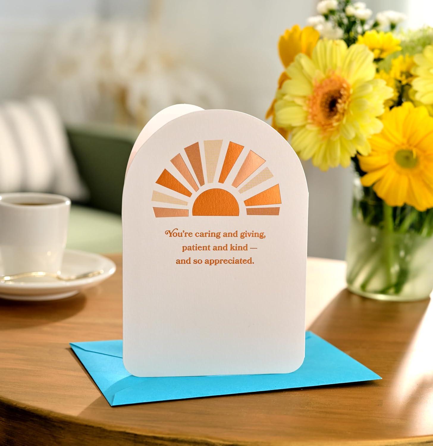 image:imageAmerican Greetings Thank You Card for Caregiver So GratefulGraphic Sunshine and Ltg