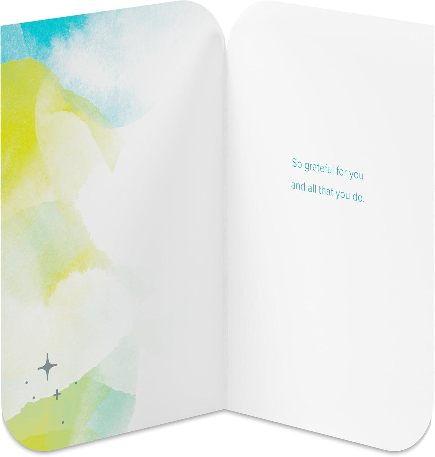 image:imageAmerican Greetings Thank You Card for Caregiver So GratefulWatercolor with Ltg