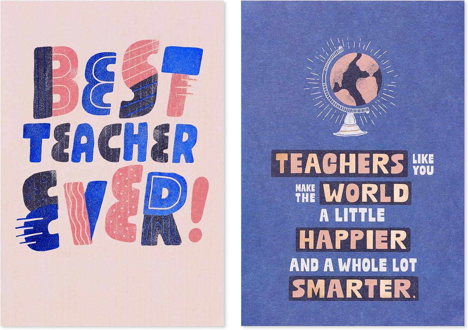 image:imageAmerican Greetings Thank You Cards with Envelopes for Teacher Globe 8Count