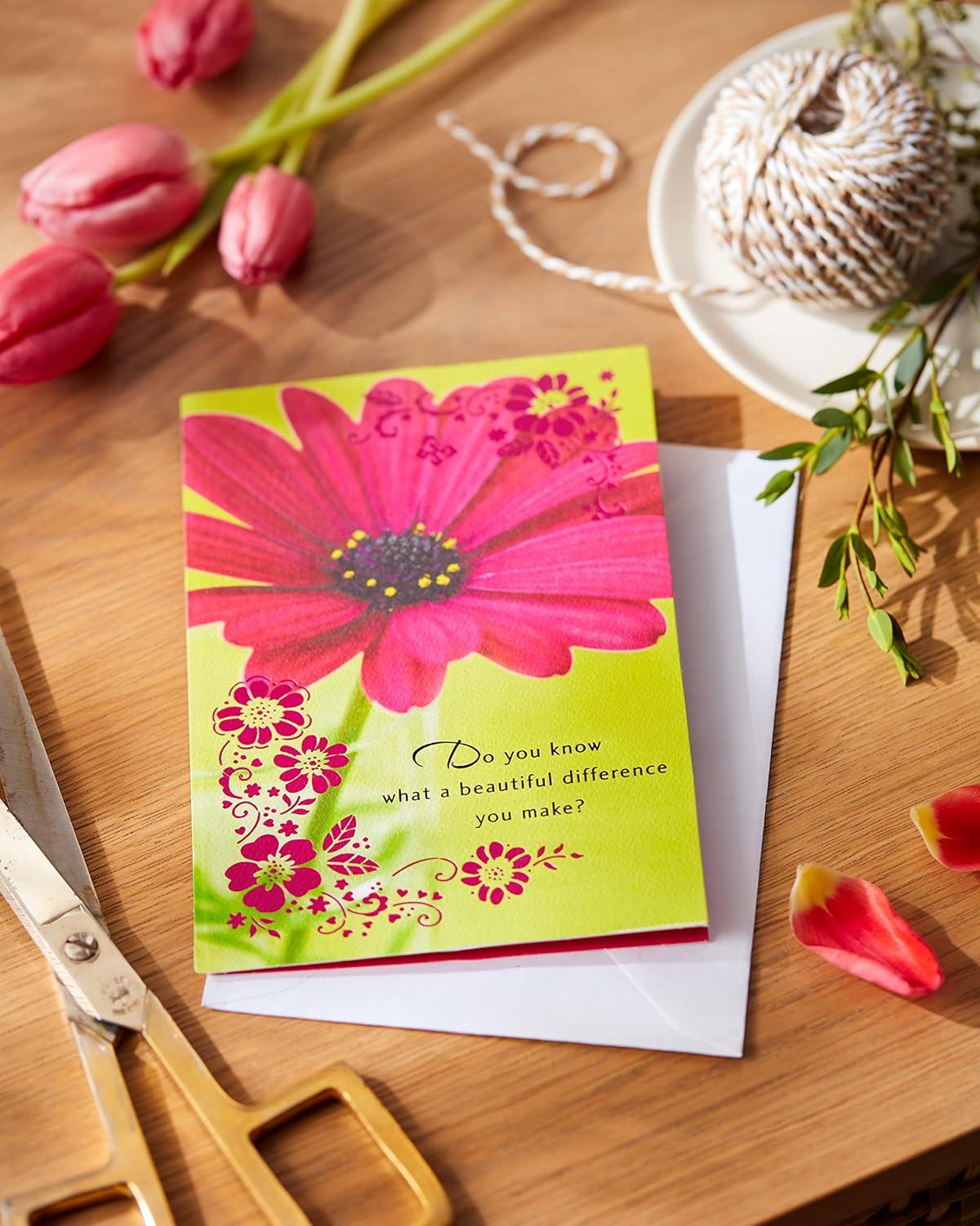 image:imageAmerican Greetings Traditional Thank You Card for Coworker Boss or Secretary Very GratefulBeautiful Difference