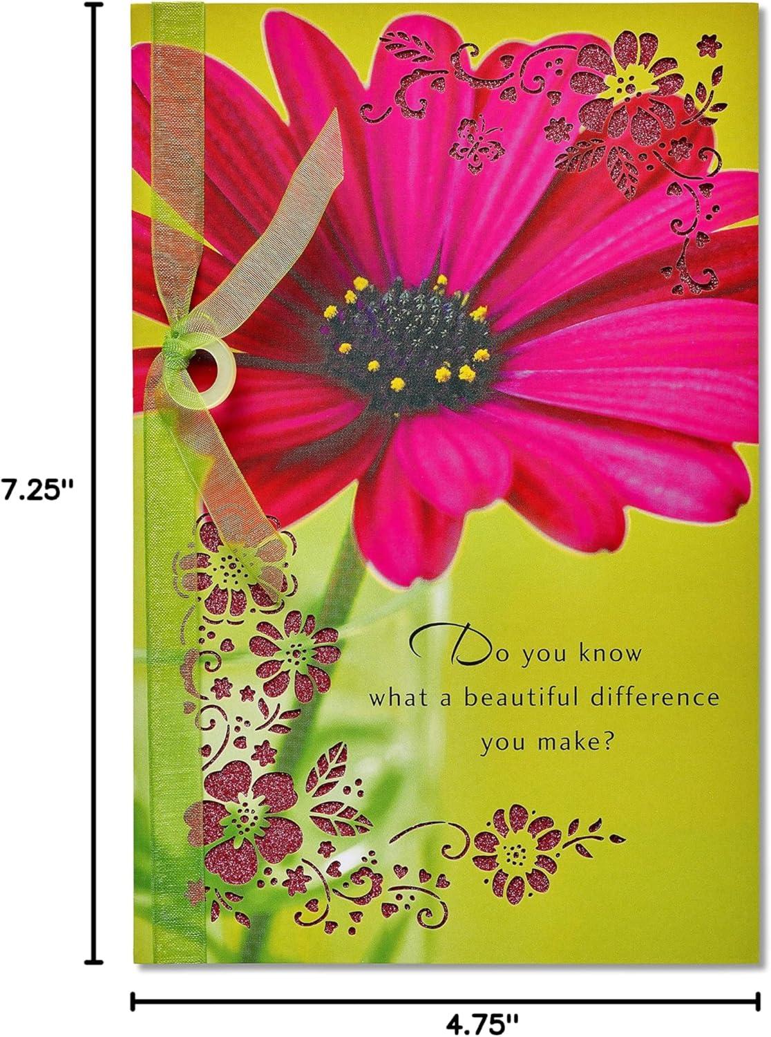 image:imageAmerican Greetings Traditional Thank You Card for Coworker Boss or Secretary Very GratefulBeautiful Difference