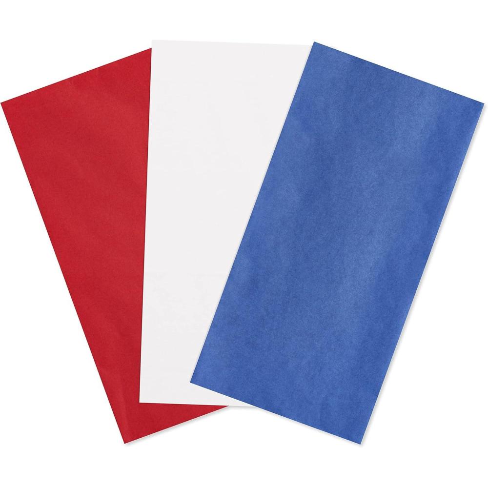 image:imageAmerican Greetings 125 Sheets 20 in x 20 in Bulk Red White and Blue Tissue Paper for All Occasions