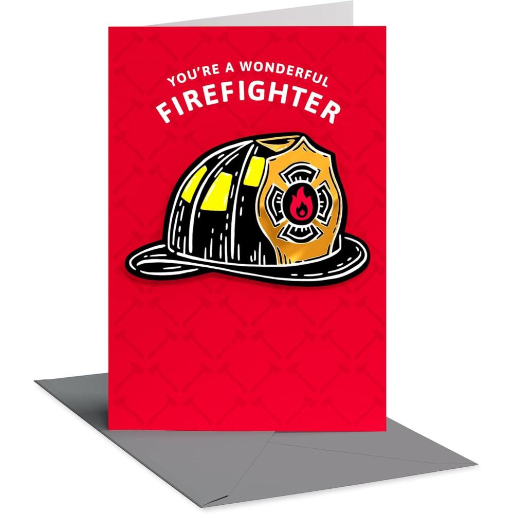image:imageAmerican Greetings EMTs Thank You First Responder Appreciation Card Heartfelt AppreciationFirefighter Helmet