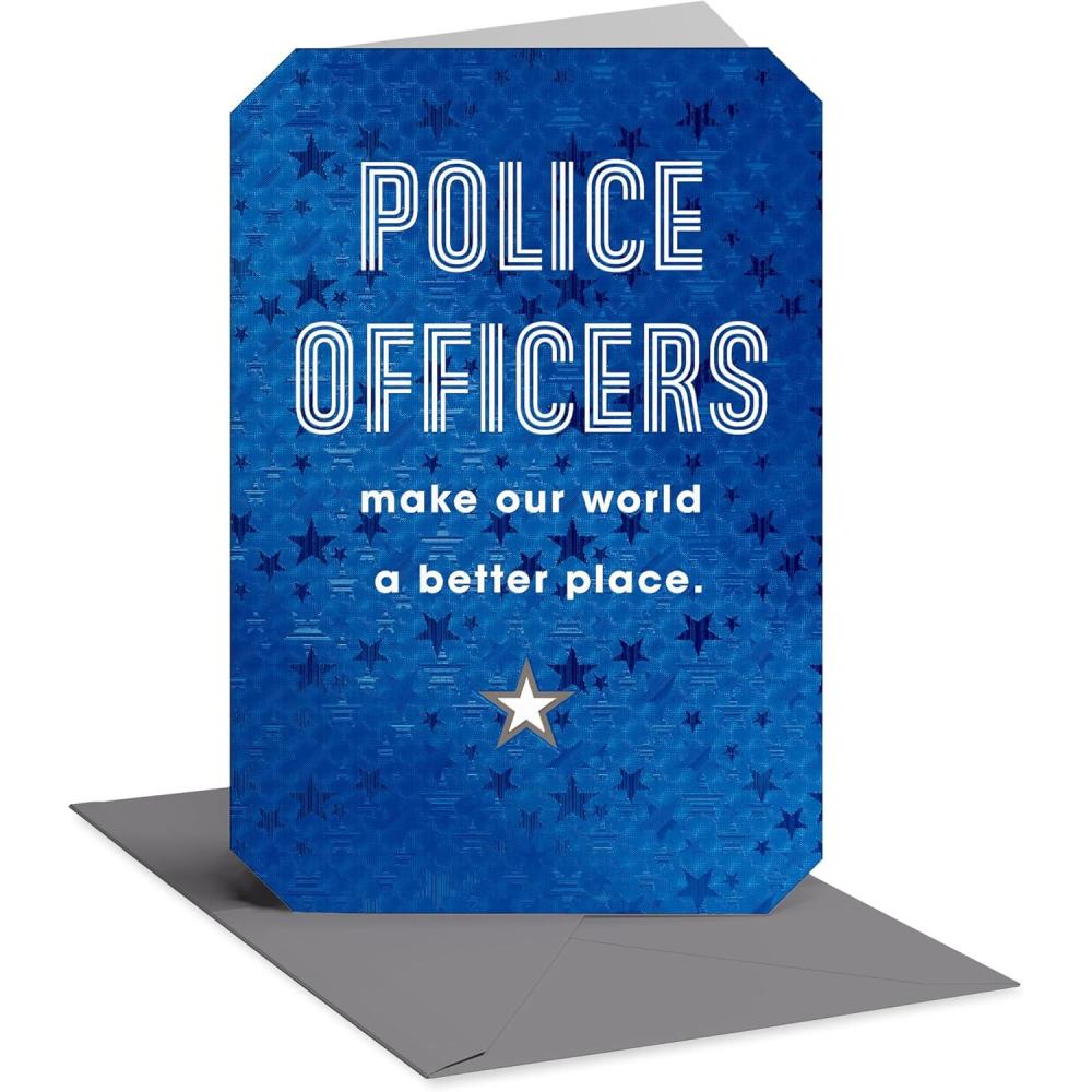 image:imageAmerican Greetings EMTs Thank You First Responder Appreciation Card Heartfelt AppreciationPolice Lettering
