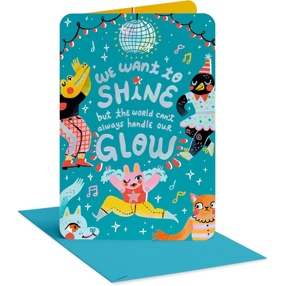 image:imageAmerican Greetings LGBTQ Thinking Of You Card You Can Count On MeDisco Glow