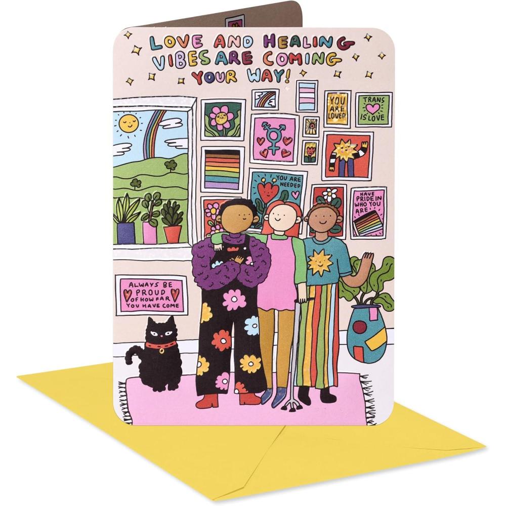 image:imageAmerican Greetings LGBTQ Thinking Of You Card You Can Count On MeHealing Vibes
