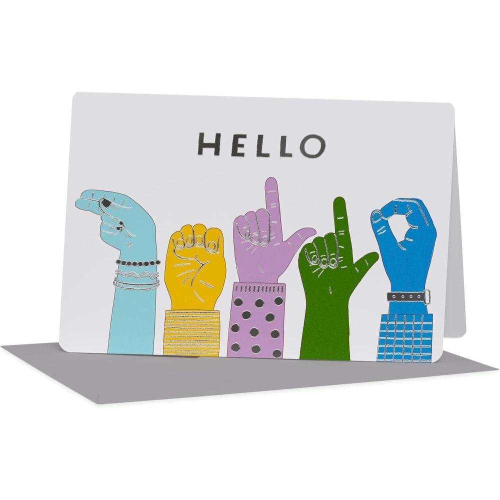 image:imageAmerican Greetings Sign Language Thank You Card Appreciation Card for the Hearing Impaired Being YouHands Signing Hello ASL