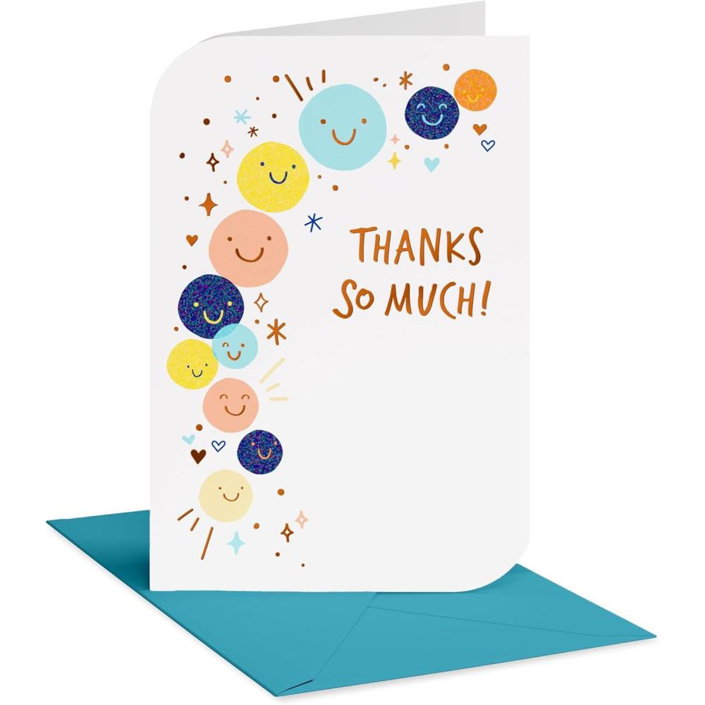 image:imageAmerican Greetings Simple Thank You Card Appreciation Card for Teacher Boss or Coworker Best Possible WaySmily Faces