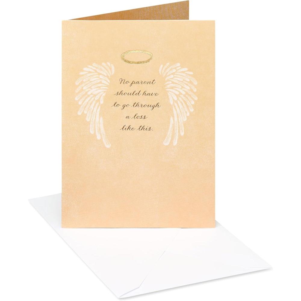 image:imageAmerican Greetings Sympathy Card for Loss of Child Thoughts are With YouAngel Wings