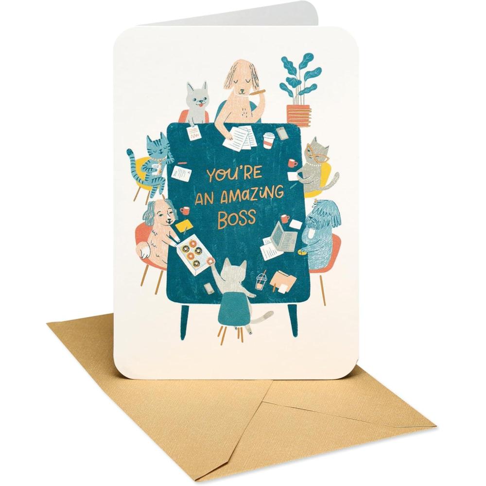 image:imageAmerican Greetings Thank You Card for Coworker Cant Thank You EnoughOffice Animals