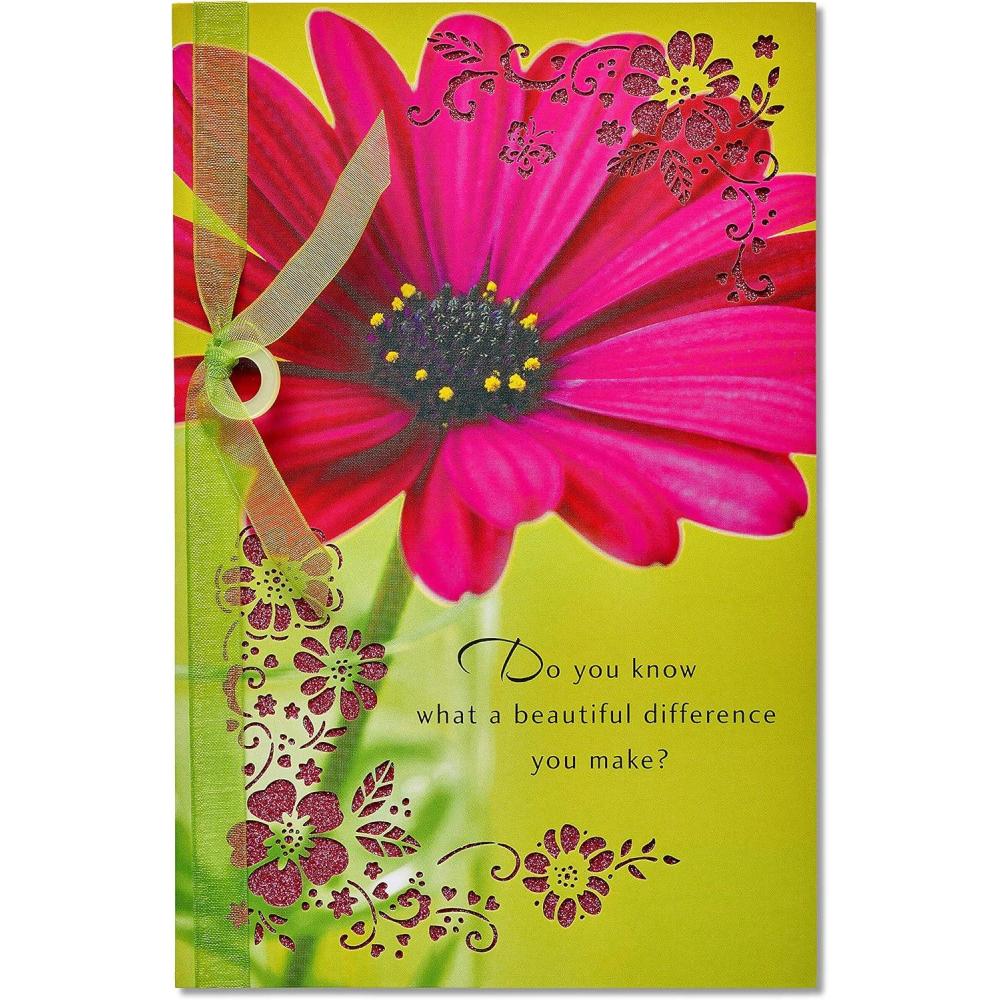 image:imageAmerican Greetings Traditional Thank You Card for Coworker Boss or Secretary Very GratefulBeautiful Difference