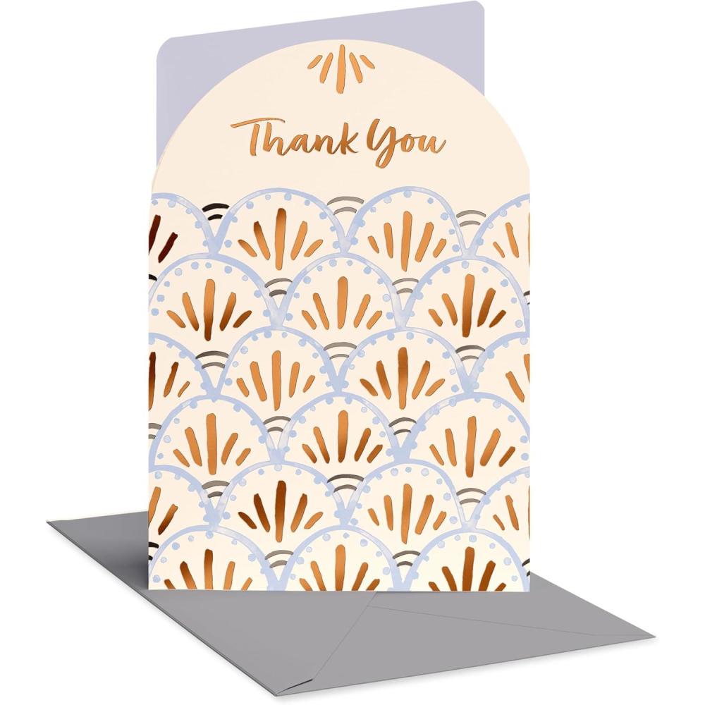 image:imageAmerican Greetings Traditional Thank You Card for Coworker Boss or Secretary Very GratefulScallop Design w Ltg